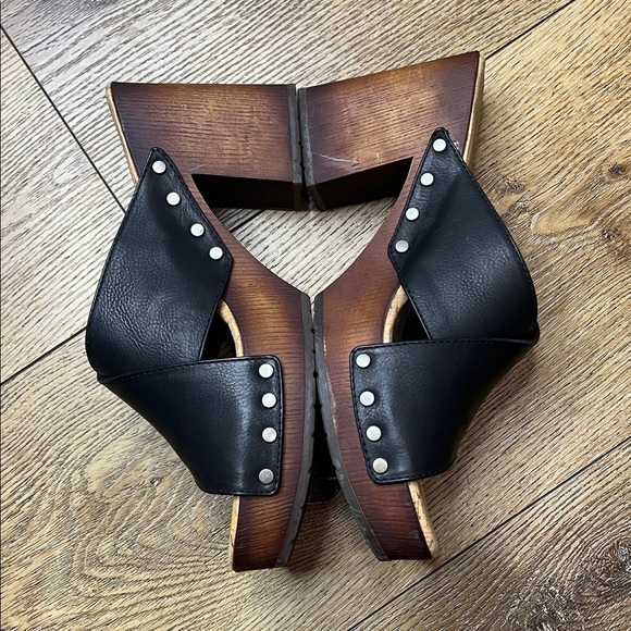 Kork-Ease Lynda Black Platform Sandals Size 10M - Picture 4 of 10